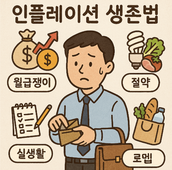 인플레이션 생존법 (월급쟁이, 절약 팁, 실생활)