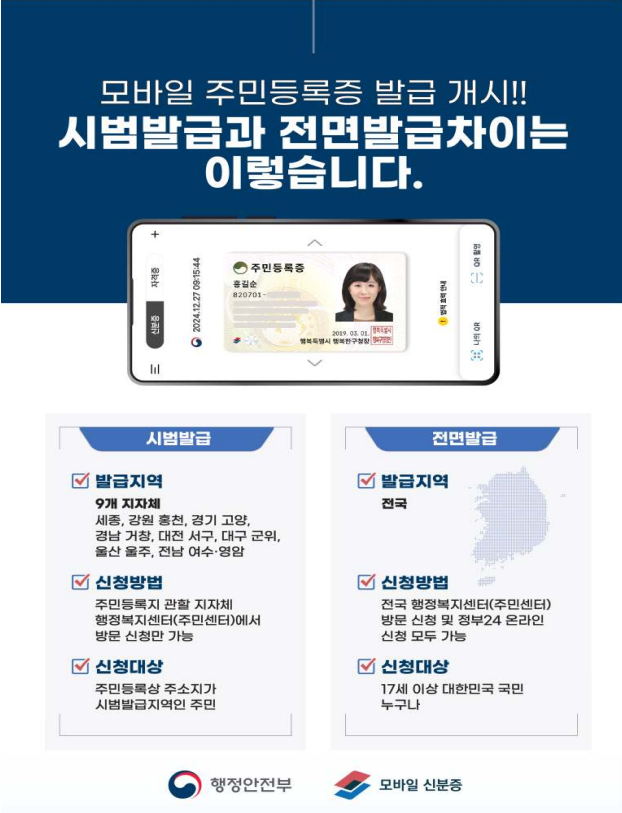 모바일-주민등록증-차이점
