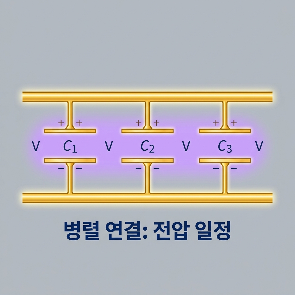[전자기학] 제3장 진공 중의 도체계 (콘덴서의 접속 직렬과 병렬)