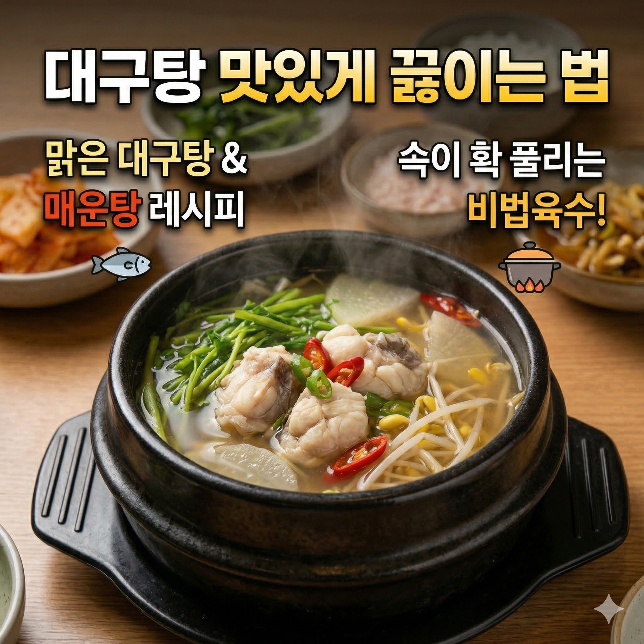 시원하고 칼칼한 대구탕 맛있게 끓이는 법: 비법 육수와 손질 노하우