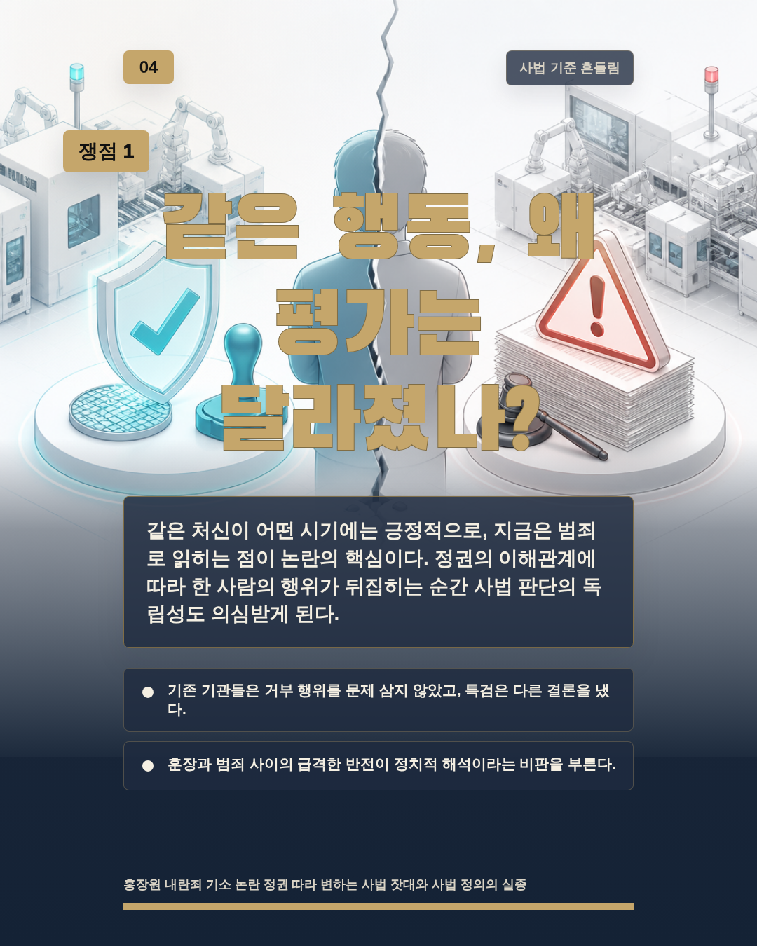 같은 행동, 왜 평가는 달라졌나?