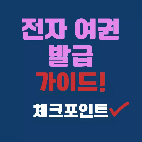 전자 여권 발급