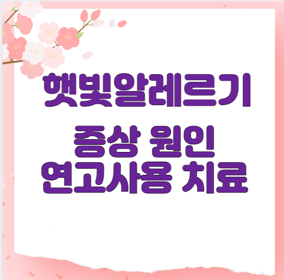 햇빛알레르기