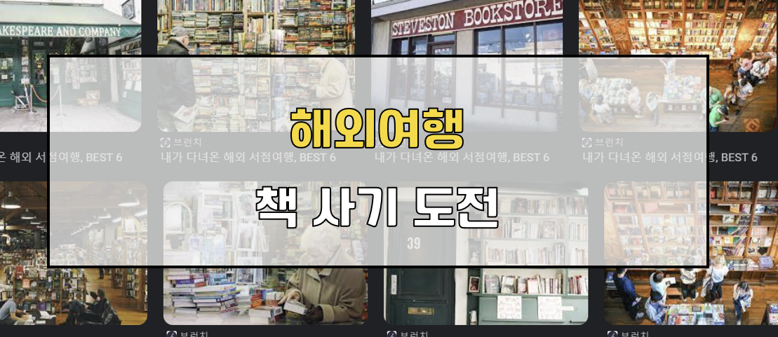 해외여행 책사기