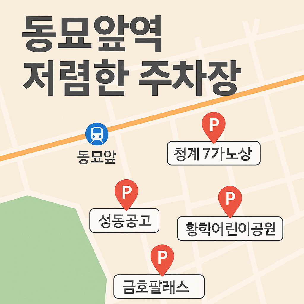 동묘앞역 주차장