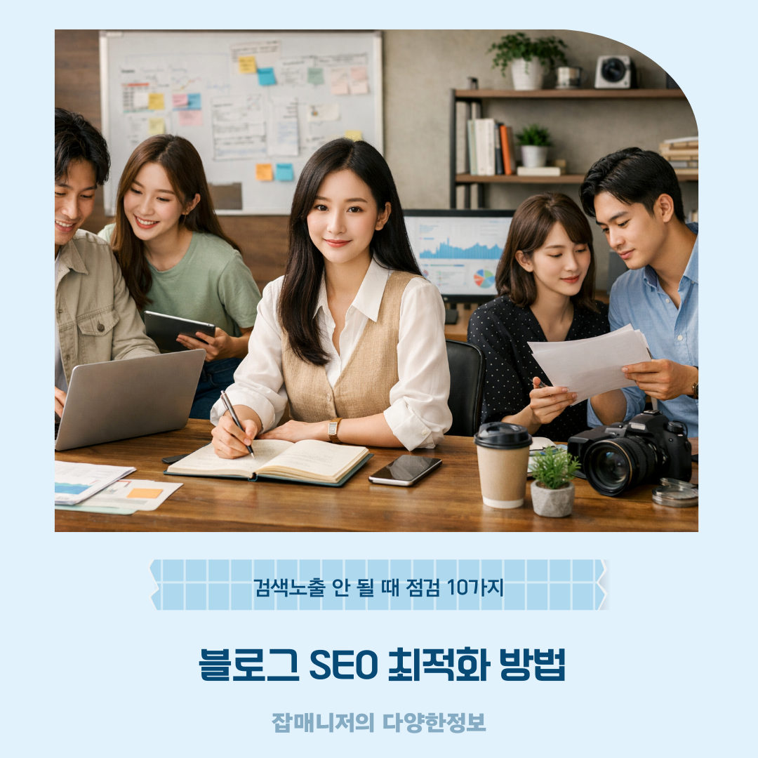 블로그 SEO 최적화 방법 ❘ 검색노출 안 될 때 점검 10가지