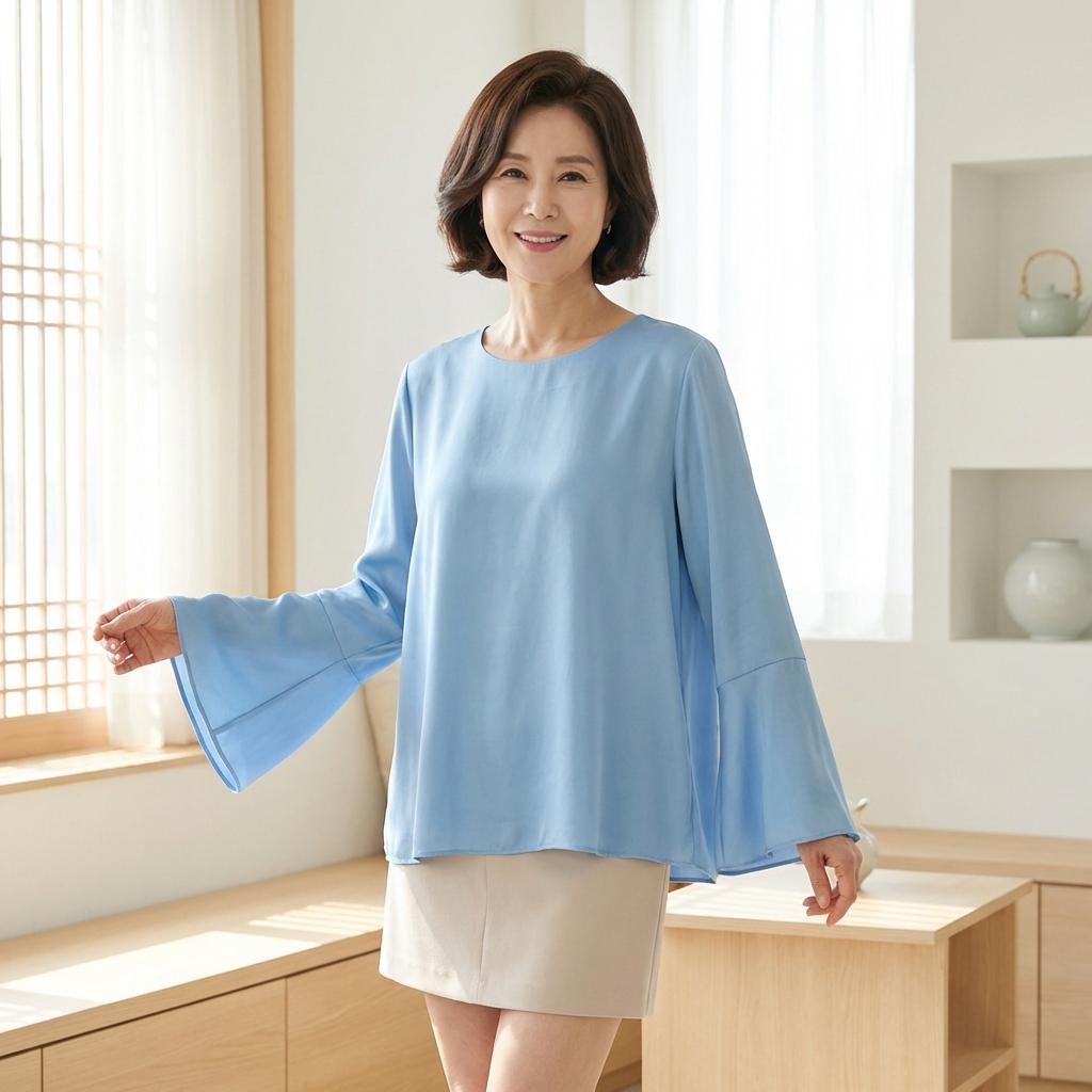 팔뚝 살 부각 없는 암홀 넓은 블라우스 디자인
