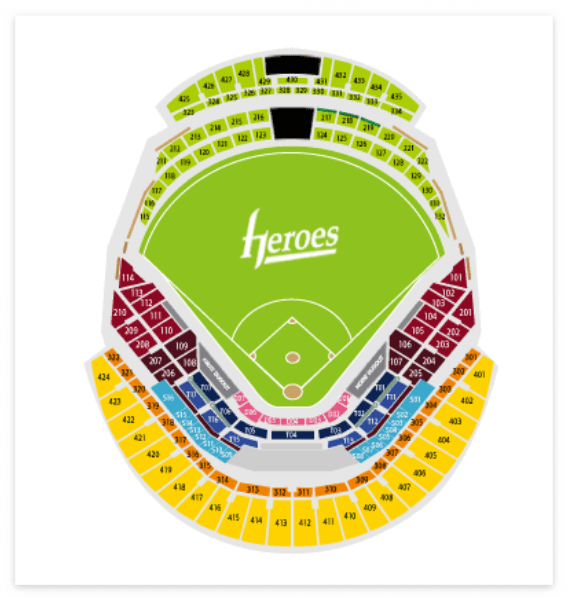 고척 스카이돔 좌석 배치도