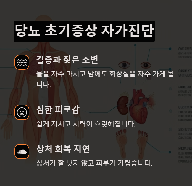 당뇨 초기증상 자가진단