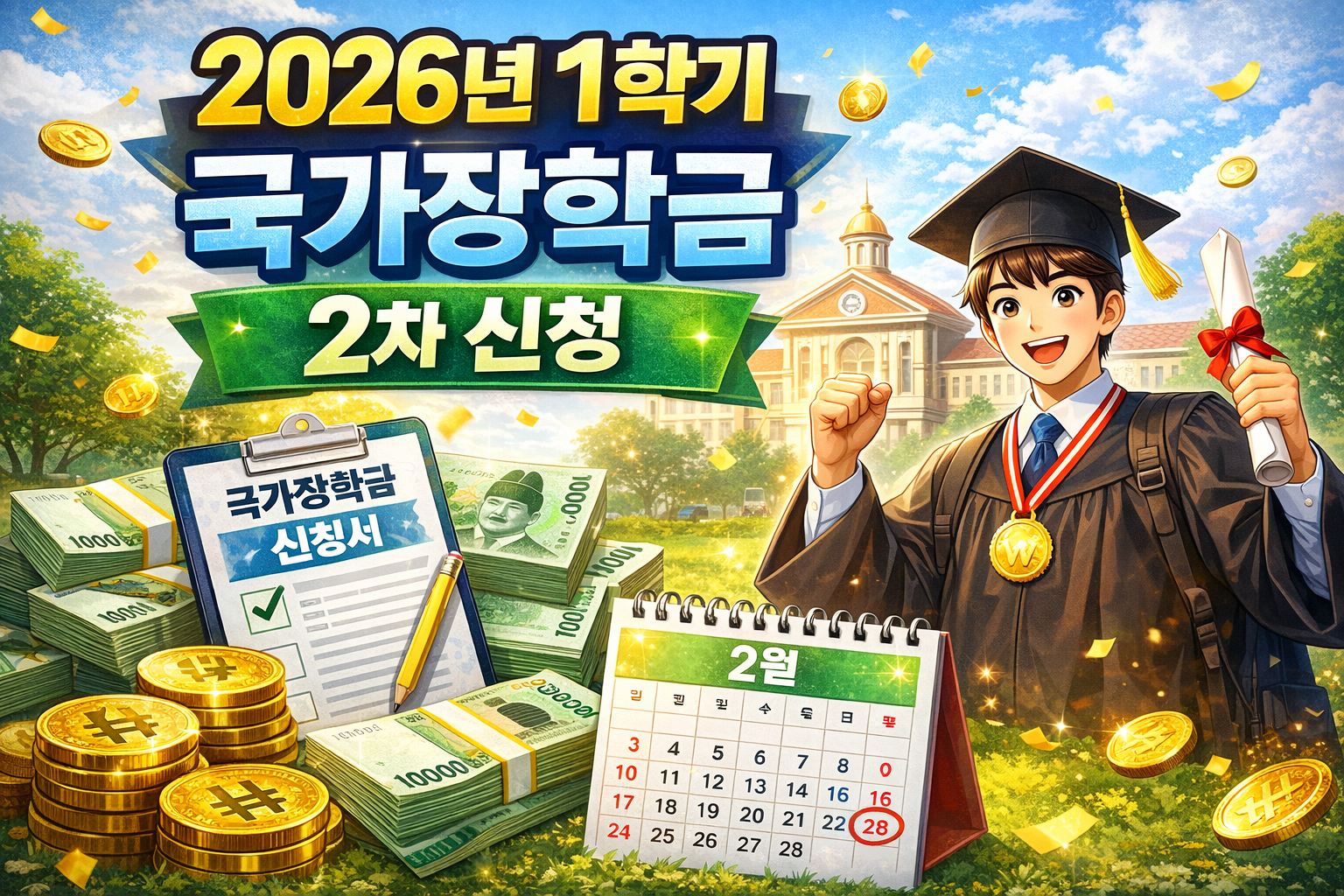 2026년 1학기 국가장학금 2차 신청 마감 전 꼭 확인할 사항