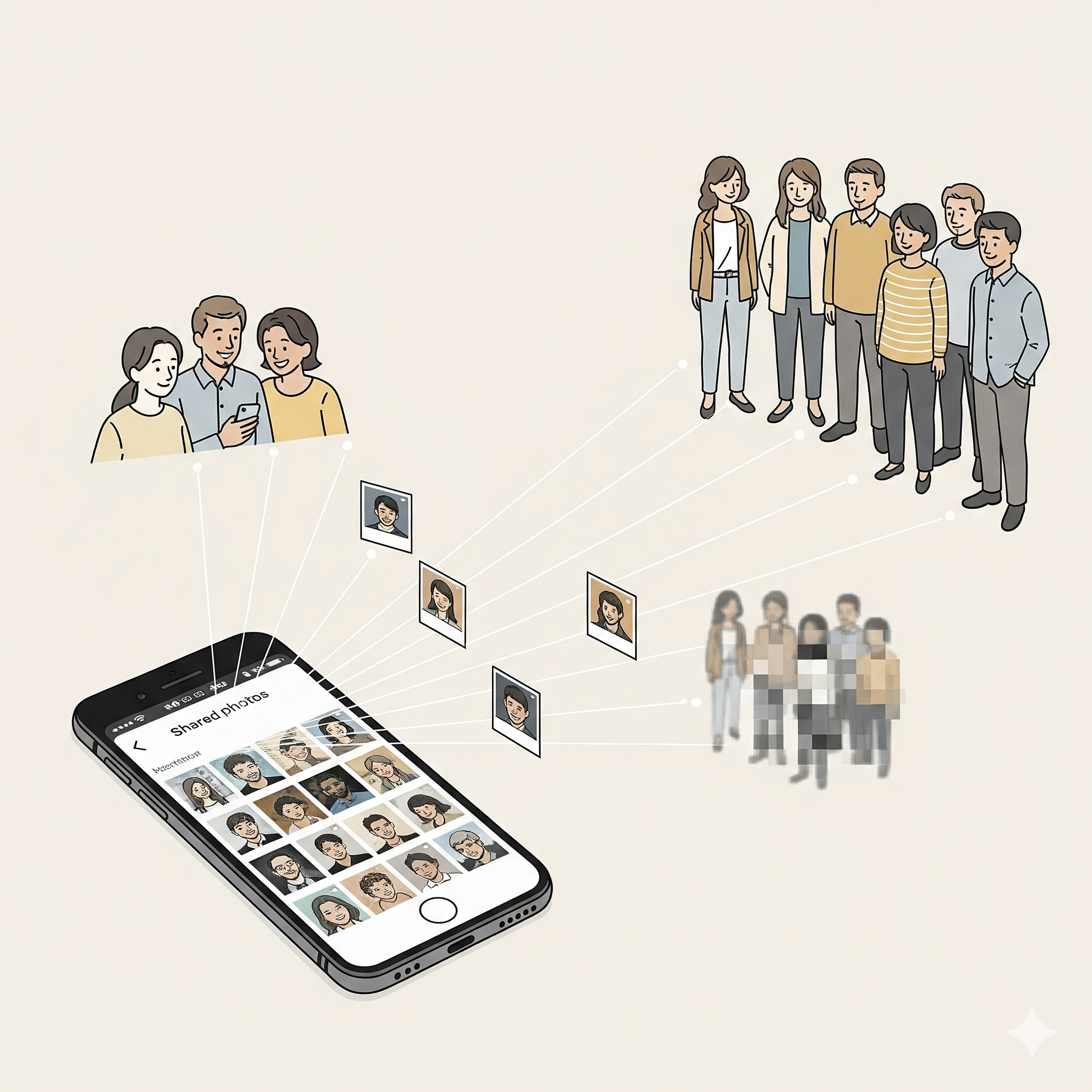 카카오톡 주고받은 사진 홈 피드 노출