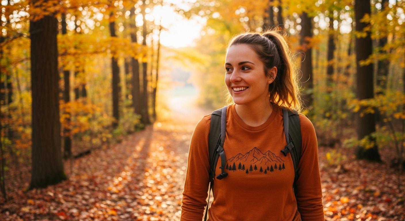 가을등산티셔츠