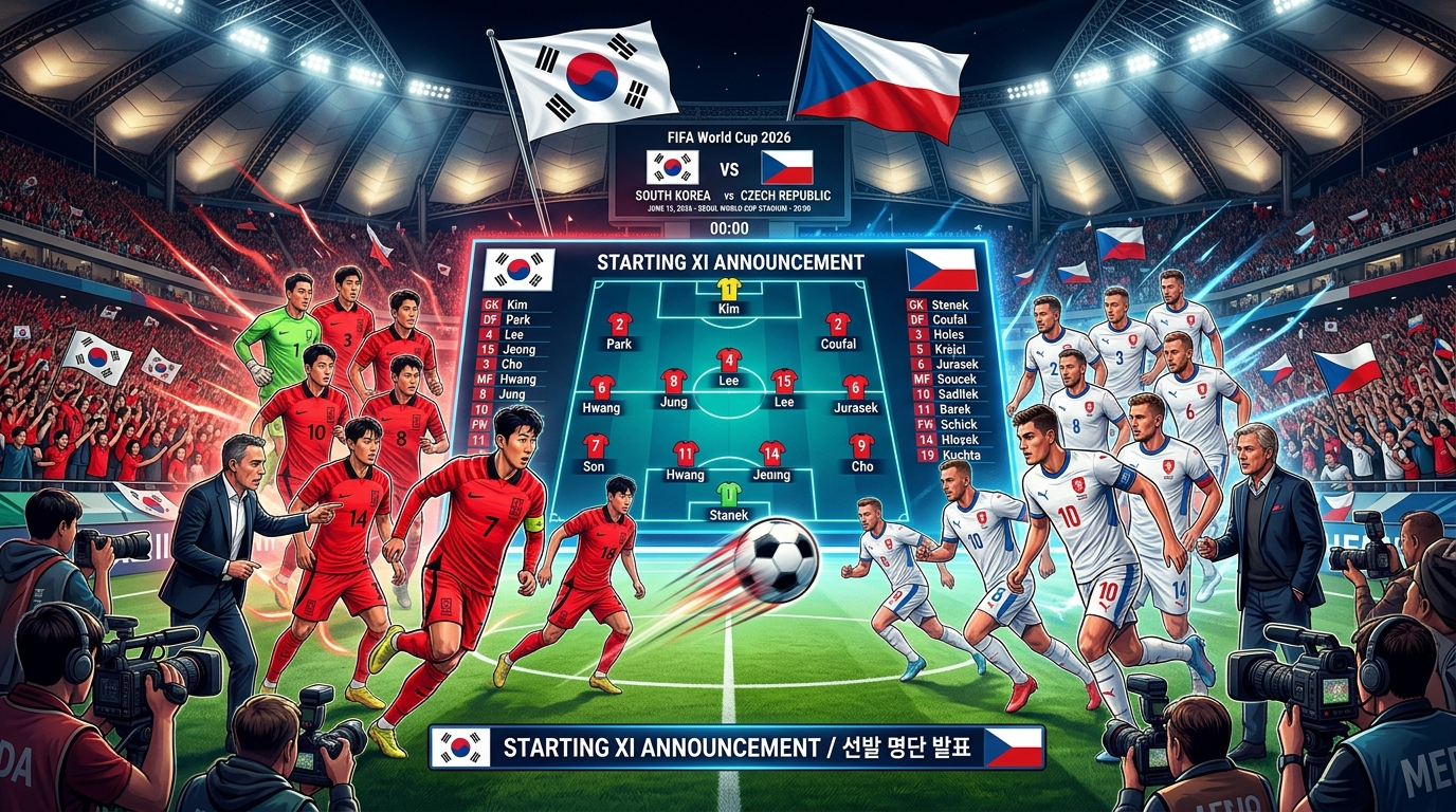 2026 월드컵 한국 vs 체코 전