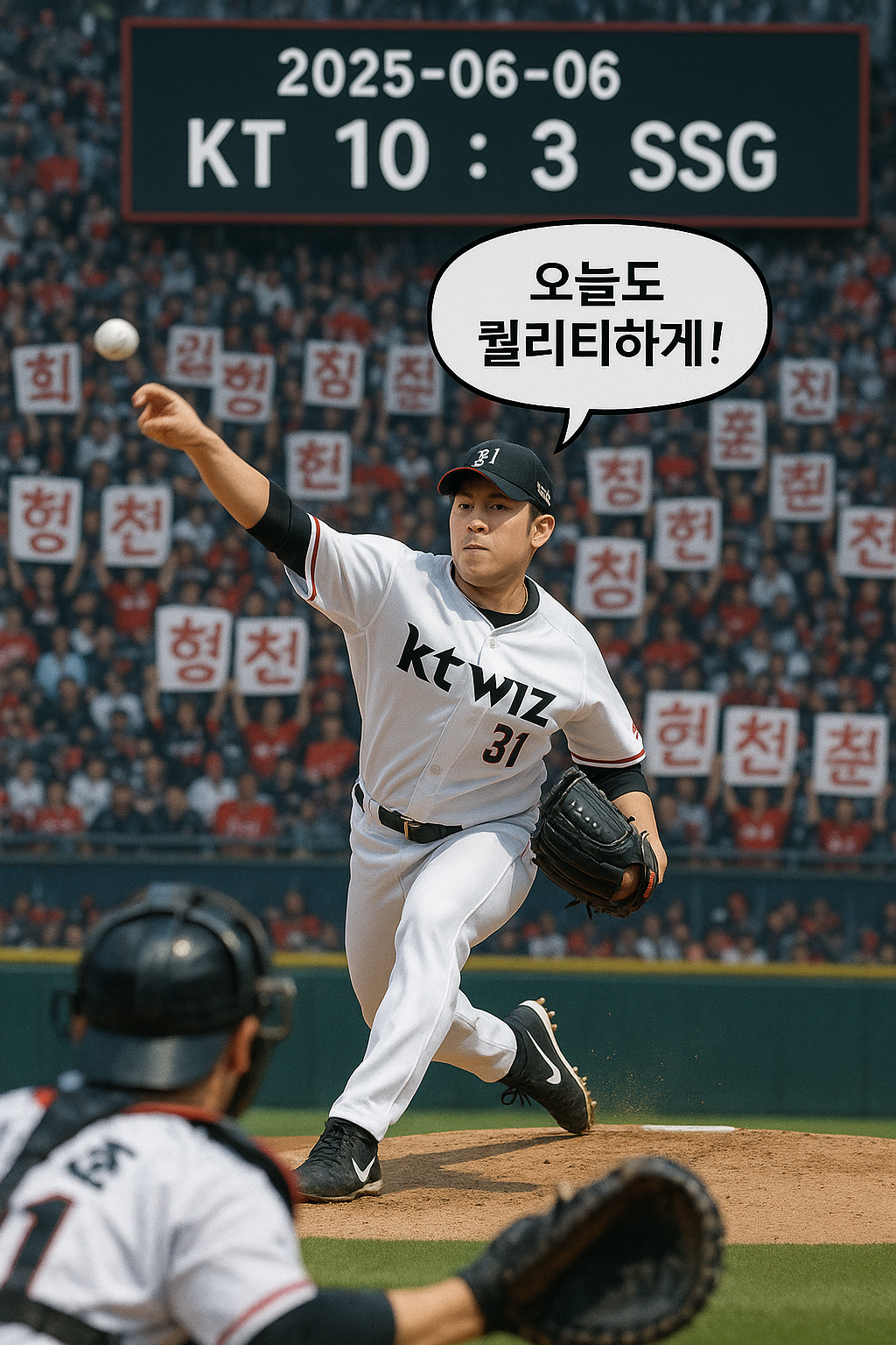 2025년 6월 6일 경기 결과, KT VS SSG