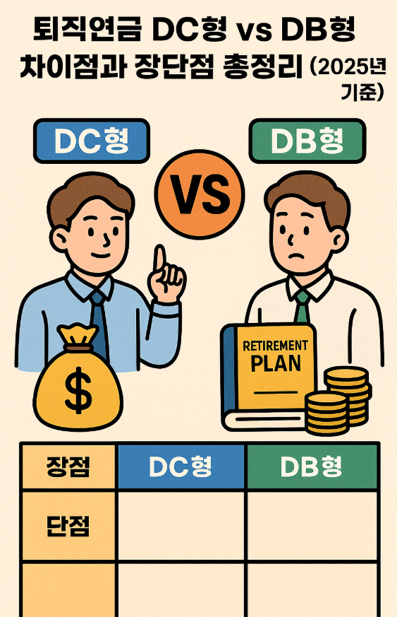 퇴직연금 DC형 DB형 차이와 장단점