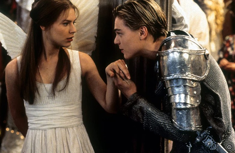 96년 작품인 로미오와 줄리엣의 한장면