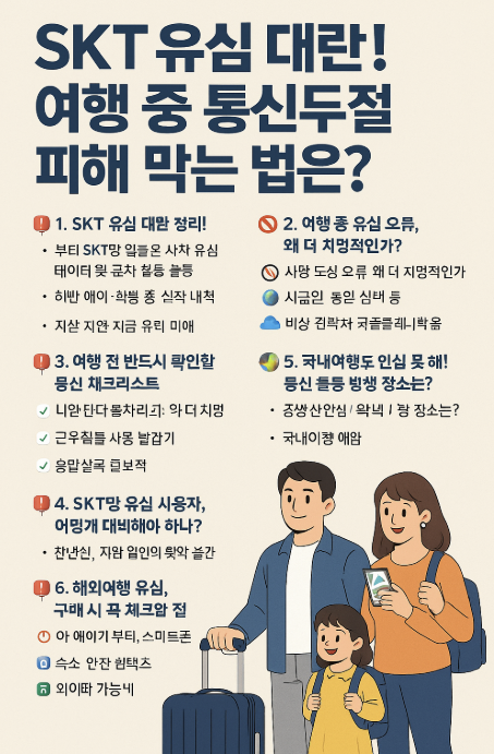 SKT 유심 대란! 여행 중 통신두절 피해 막는 법은?-제작이미지