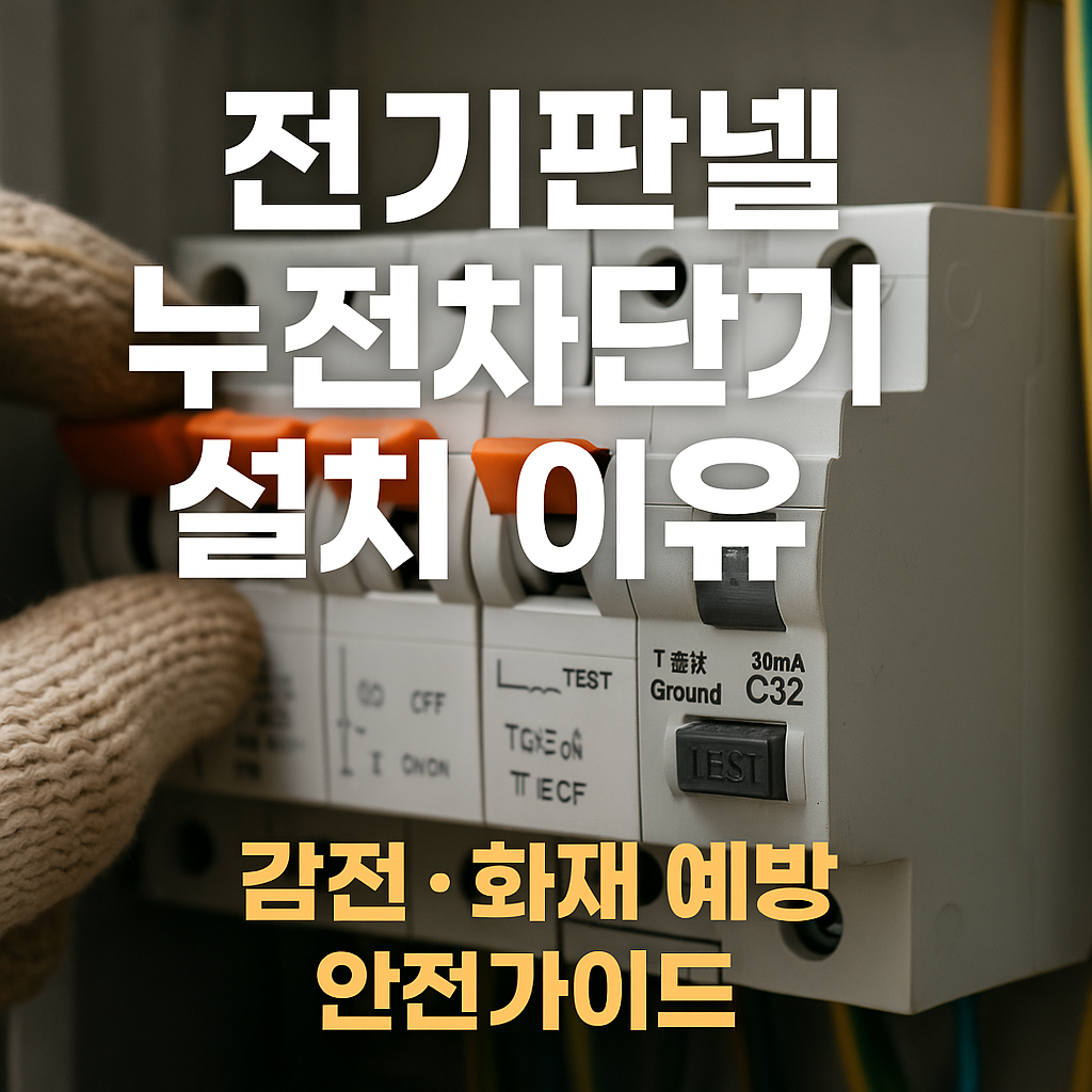 전기판넬 누전차단기 설치