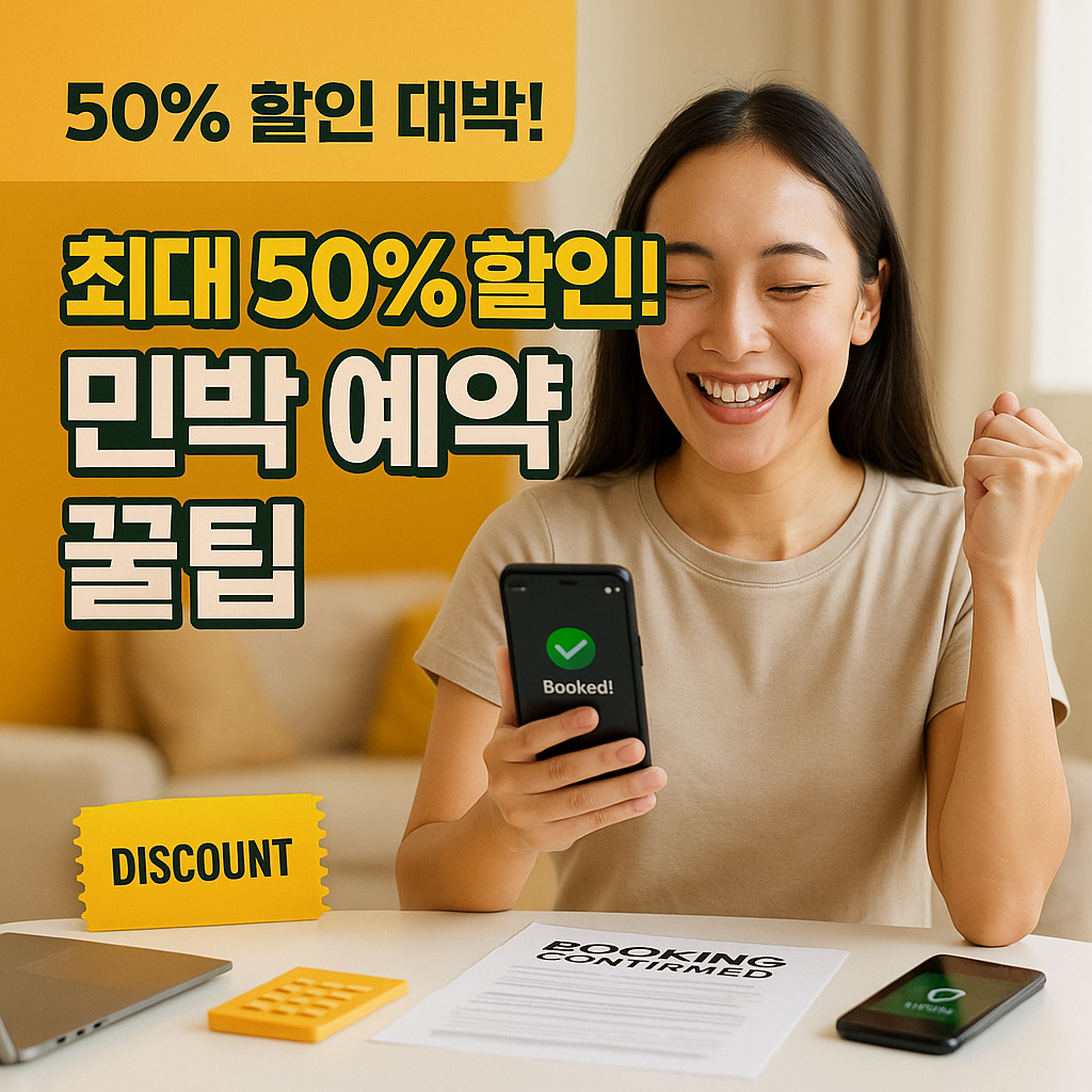 최대 50% 할인! 민박 예약 꿀팁
