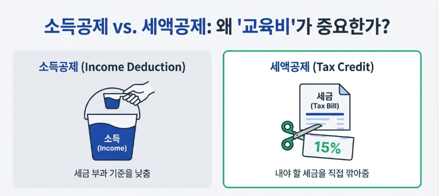 2026년 교육비 세액공제 계산 방법 및 환급 예시