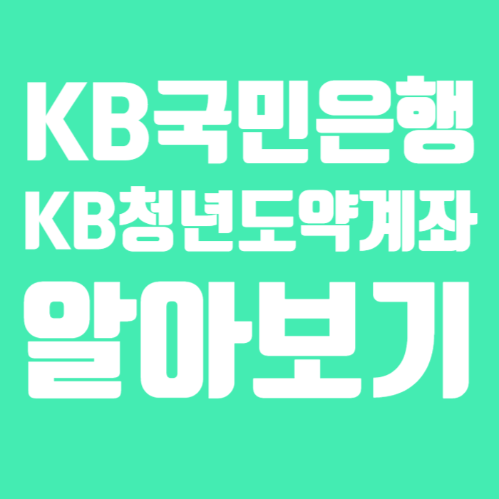 kb국민은행 kb청년도약계좌