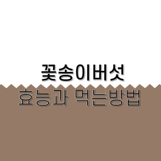 꽃송이버섯