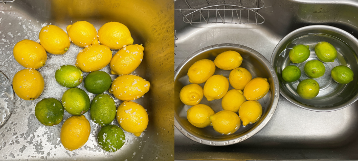 레몬-라임-세척