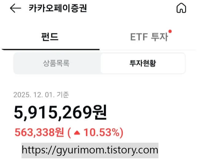 카카오페이증권 펀드 1년 반 자동투자 후기