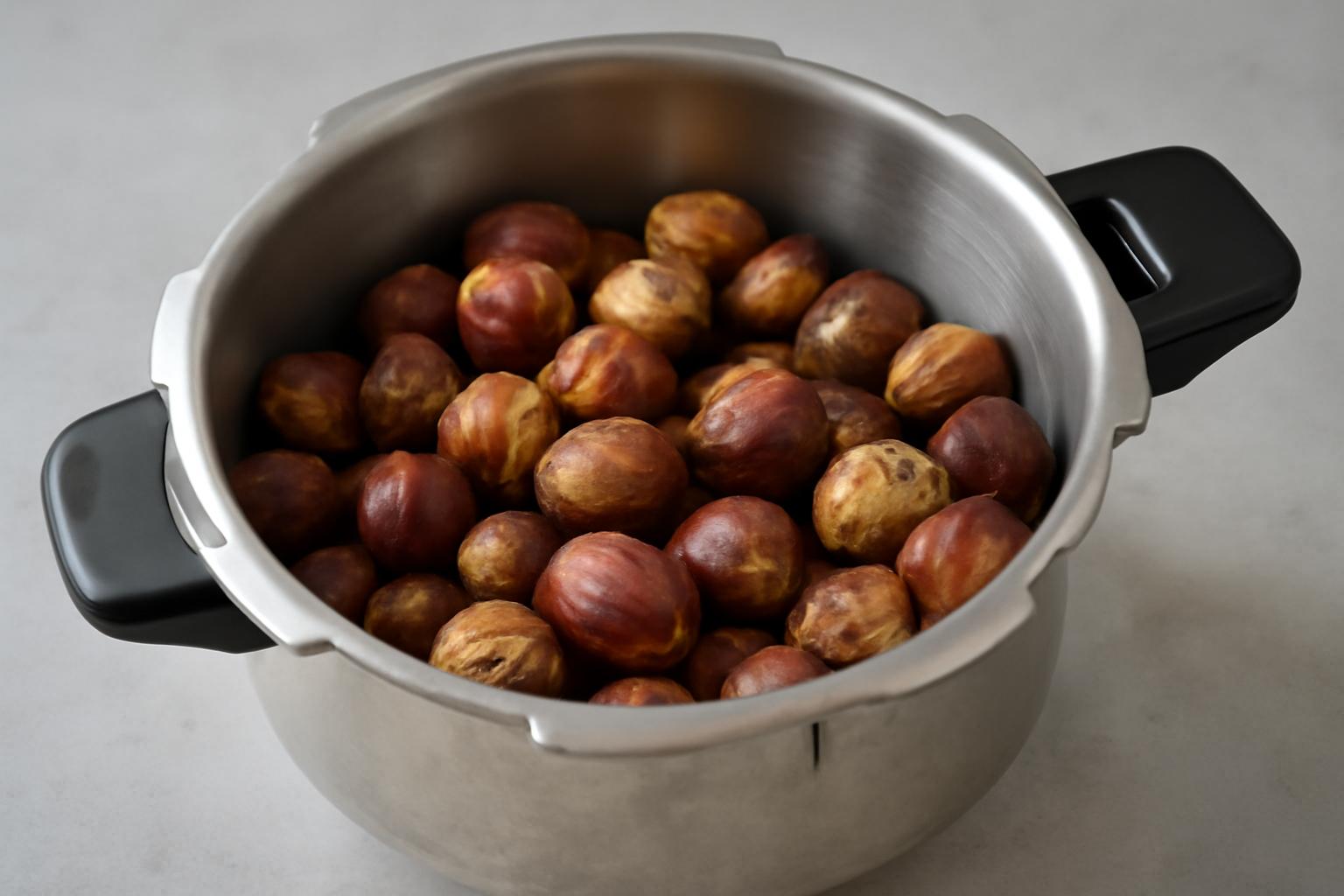 압력솥 밤삶기 시간