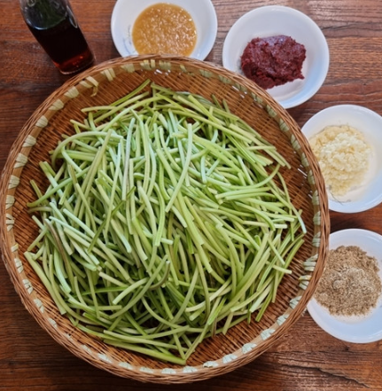  전북 익산 고구마순 택배 주문 방법