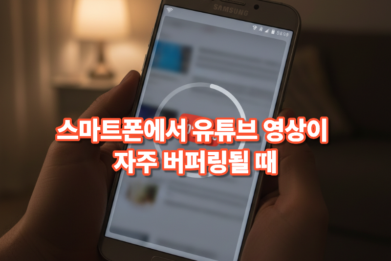스마트폰 유튜브 영상 버퍼링 심할 때 해결법
