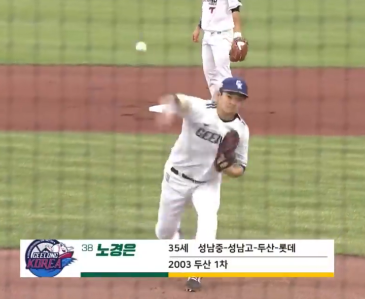 질롱코리아에서 활약하는 노경은