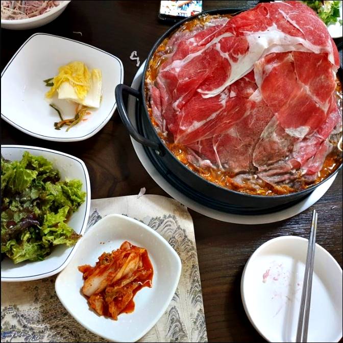 진주냉면산홍 본점 샤브샤브3