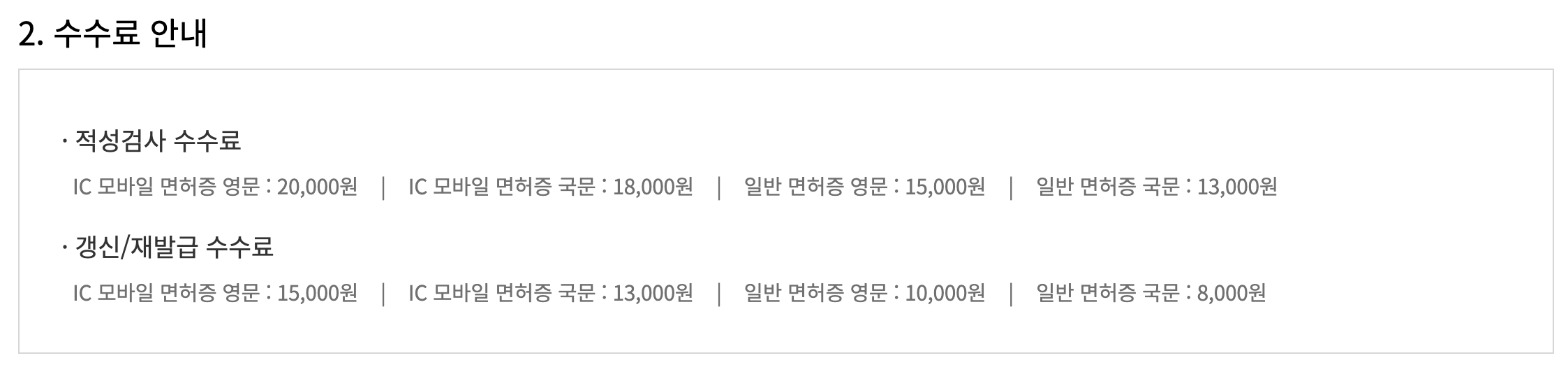 운전면허갱신