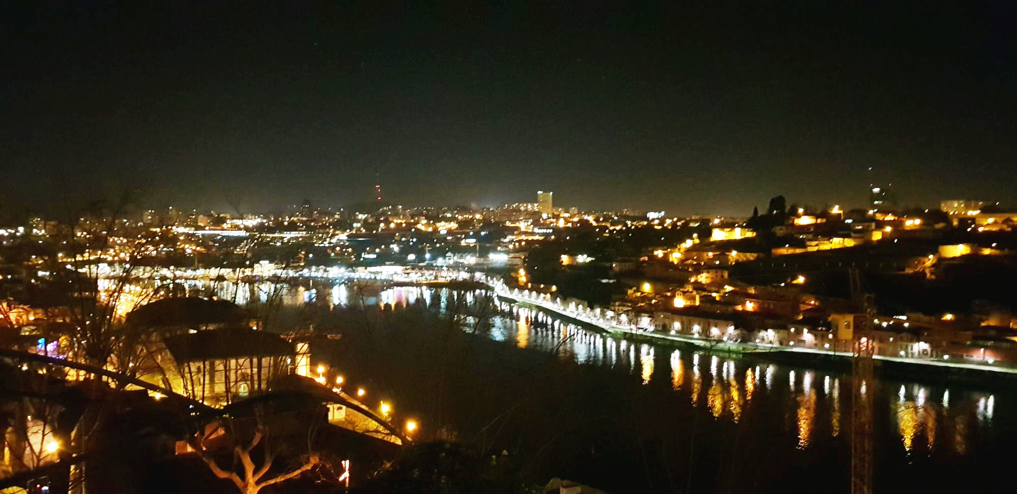 포르투갈 포르토 도루 강 야경