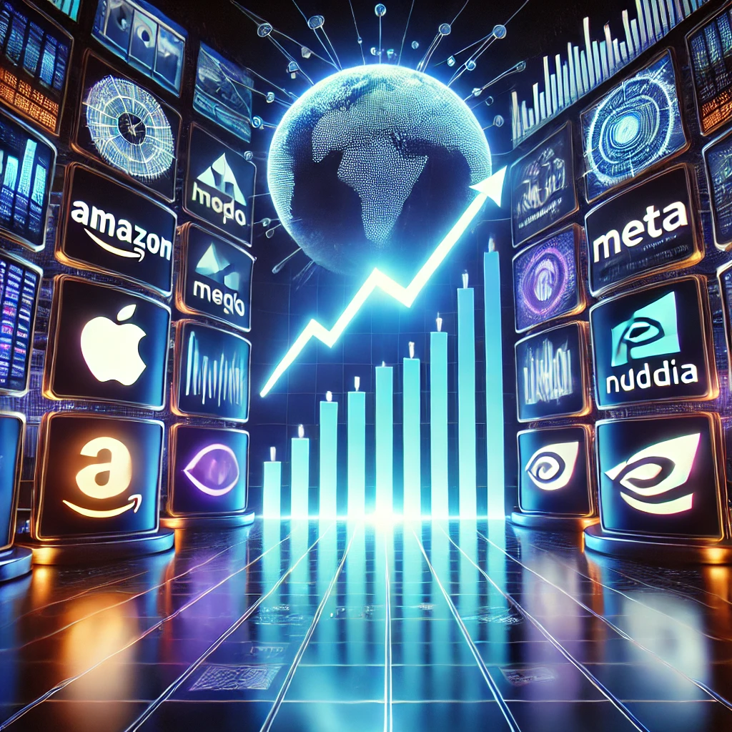 나스닥100을 형상화한 그림