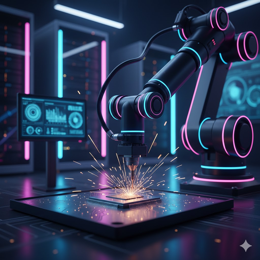 "가정용 비서 역할을 수행하는 세련된 디자인의 휴머노이드 로봇"