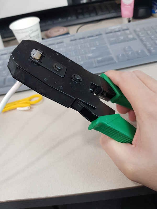 UTP케이블-8가닥-RJ45-랜툴결합