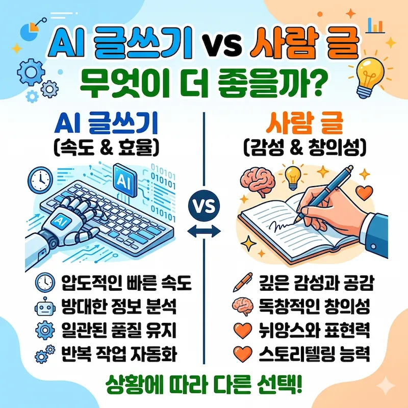 AI writing vs. people writing. What would be better