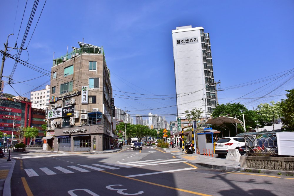 주례동 학장천 복개천