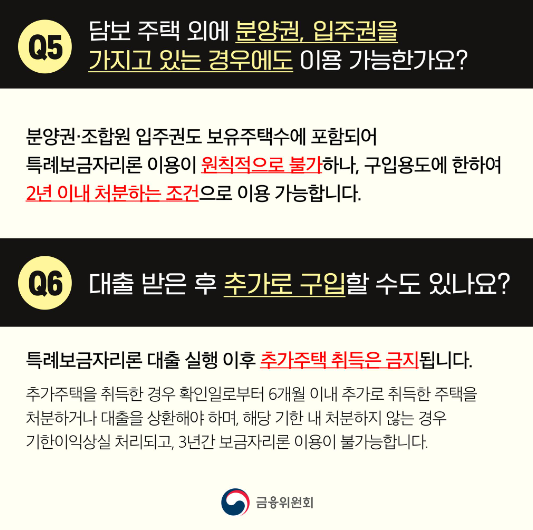 특례보금자리론 다주택자도 가능한지에 대한 설명