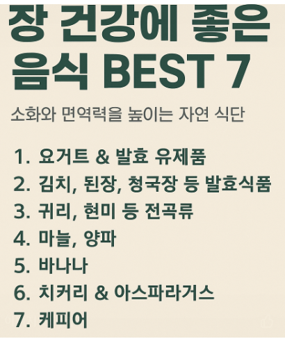 장 건강 관련 사진