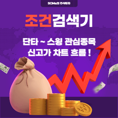 단타 - 스윙 매매 관심종목- 정리 기준 - 신고가 차트