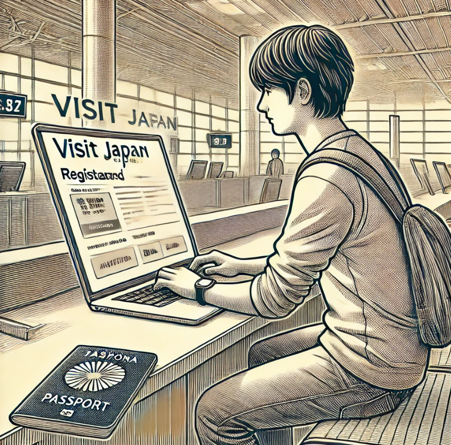 일본 입국 심사 간소화, 비짓 재팬 등록