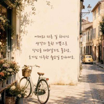 움직이는 월요일 아침 인사말 이미지 움짤 글귀 모음