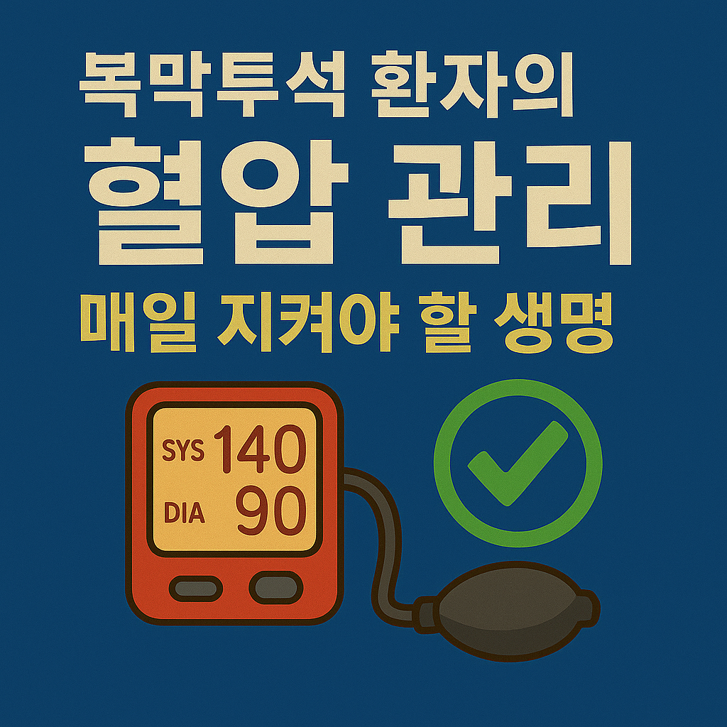 복막투석 환자의 혈압 관리, 매일 지켜야 할 생명 루틴