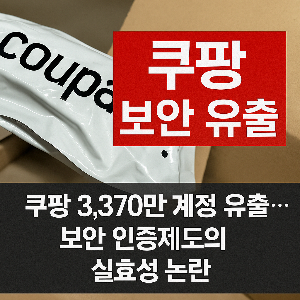 쿠팡 3,370만 계정 유출… 보안 인증제도의 실효성 논란