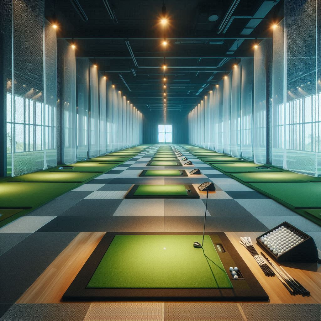 실내골프연습장 배경