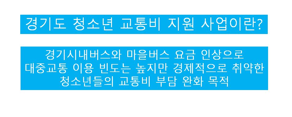 경기도-청소년-교통비-지원-정의