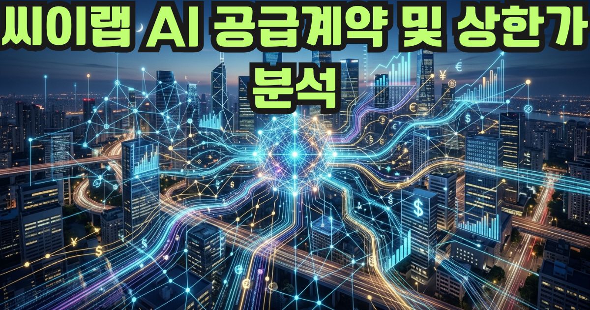 씨이랩 AI 공급계약 및 상한가 분석